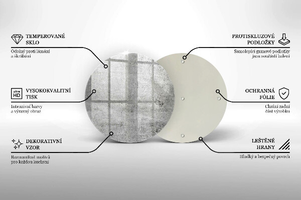 De vidrio templado Textura de hormigón