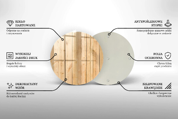De vidrio templado Tablas de madera delicadas