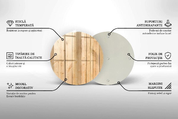 De vidrio templado Tablas de madera delicadas