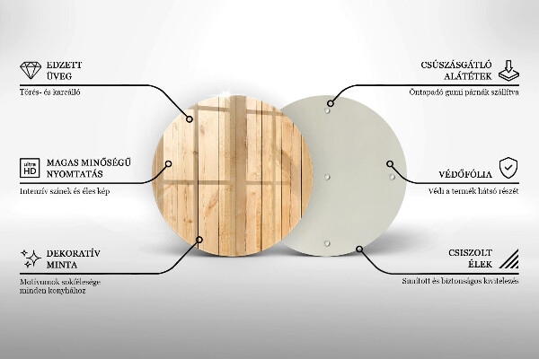 De vidrio templado Tablas de madera delicadas