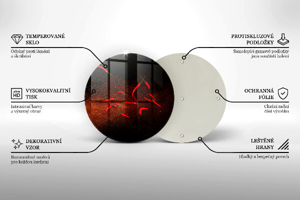 De vidrio templado Pimientos picantes