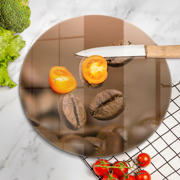 De vidrio templado Granos de café