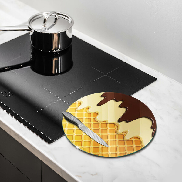 De vidrio templado Ilustración de cono de helado