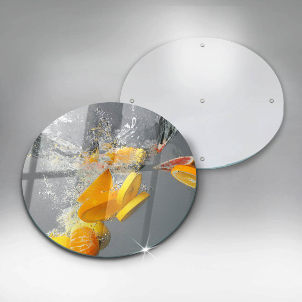 De vidrio templado Limones en agua