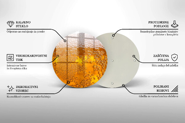 De vidrio templado Beber espuma de cerveza