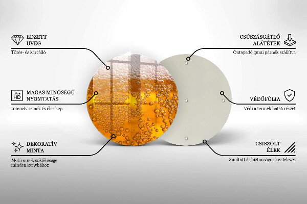 De vidrio templado Beber espuma de cerveza