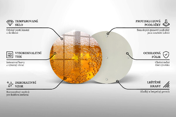 De vidrio templado Beber espuma de cerveza
