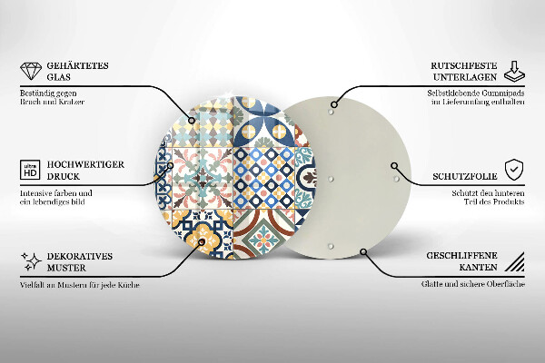 De vidrio templado Azulejos decorativos