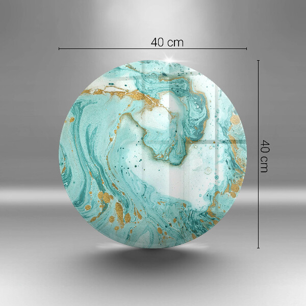 De vidrio templado Abstracción azul