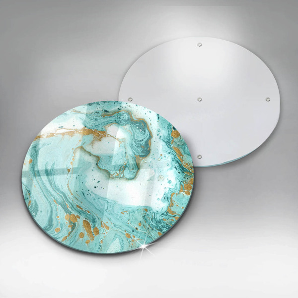 De vidrio templado Abstracción azul