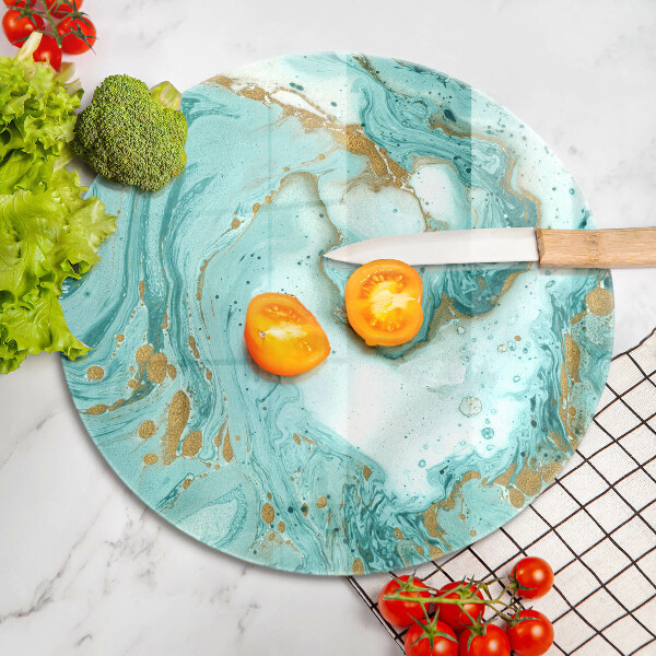 De vidrio templado Abstracción azul