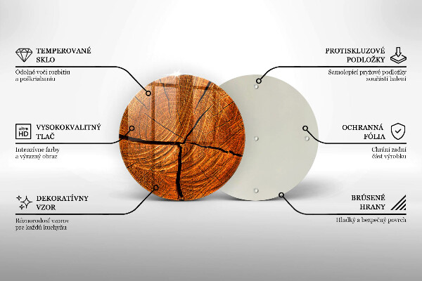 De vidrio templado Estructura de tronco de madera
