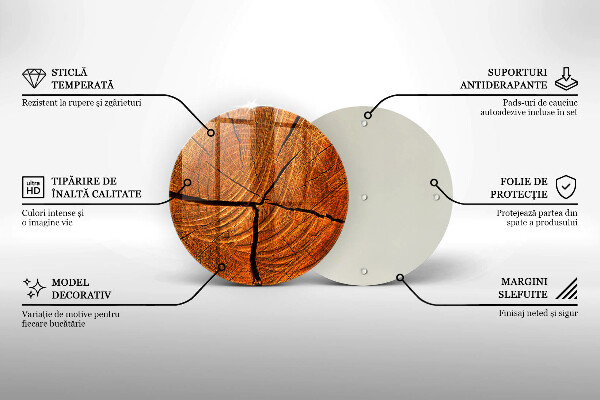 De vidrio templado Estructura de tronco de madera