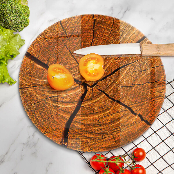 De vidrio templado Estructura de tronco de madera