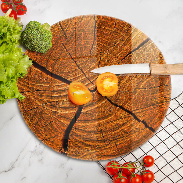 De vidrio templado Estructura de tronco de madera