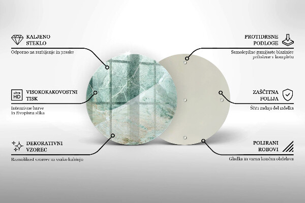 De vidrio templado Estructura de piedra