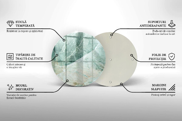 De vidrio templado Estructura de piedra