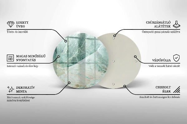 De vidrio templado Estructura de piedra