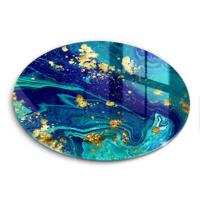 De vidrio templado Abstracción con oro