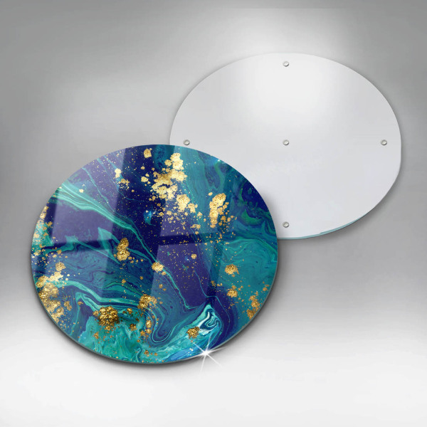 De vidrio templado Abstracción con oro