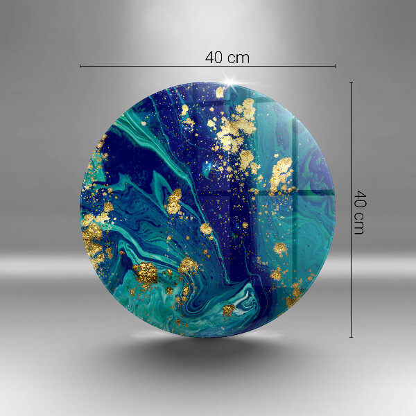 De vidrio templado Abstracción con oro