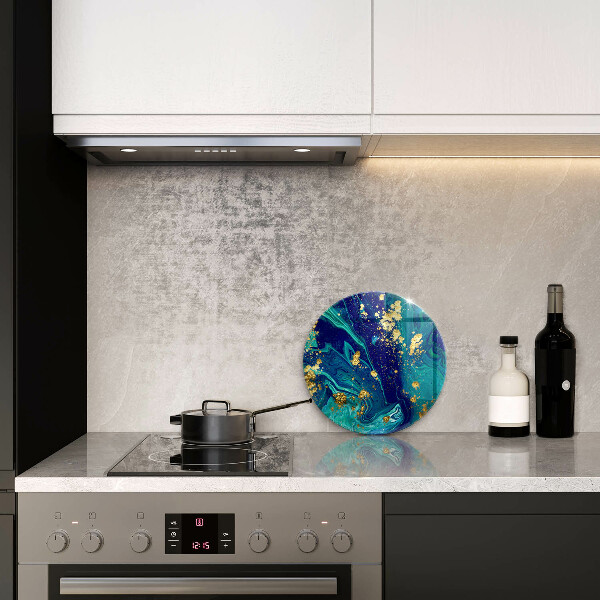 De vidrio templado Abstracción con oro