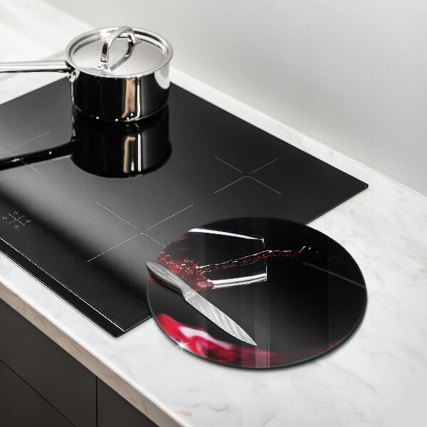 De vidrio templado Una copa de vino tinto