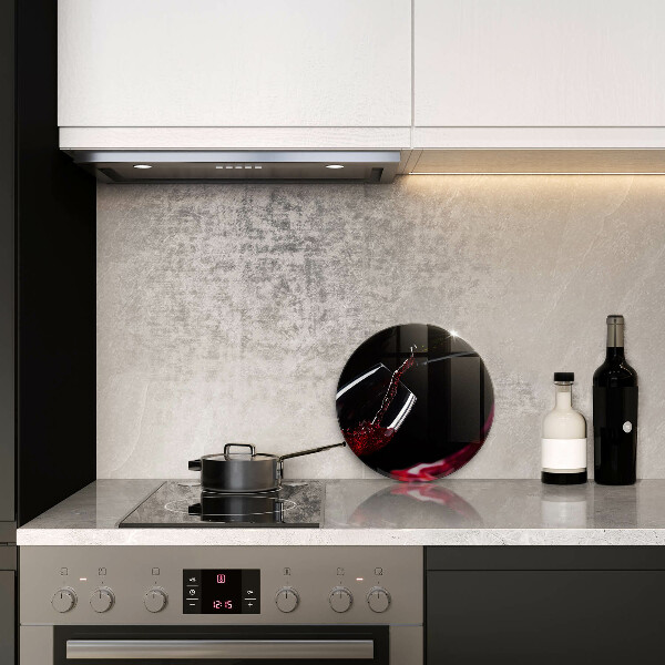 De vidrio templado Una copa de vino tinto