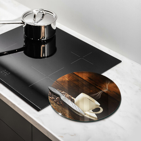 De vidrio templado Taza de café de madera