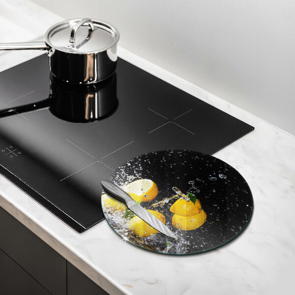 De vidrio templado Fruta jugosa de limón