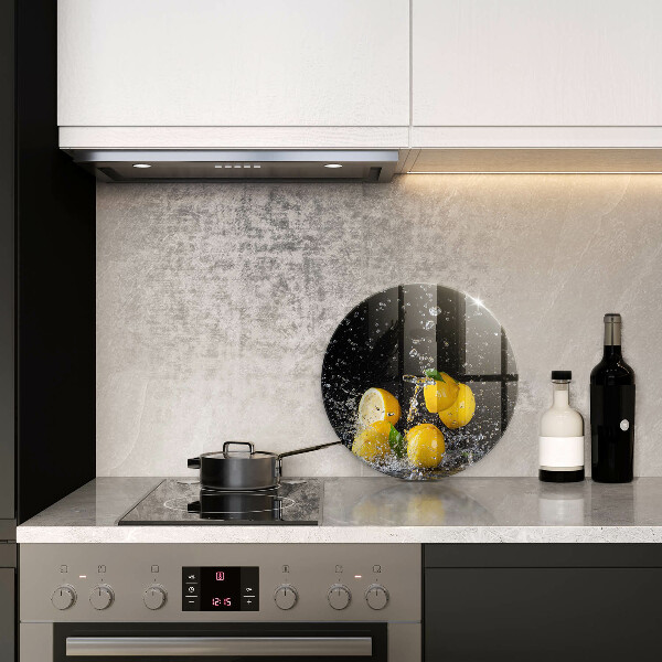 De vidrio templado Fruta jugosa de limón