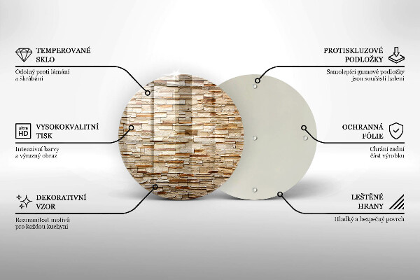 De vidrio templado Textura de piedras decorativas