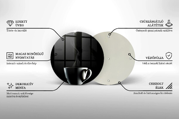 De vidrio templado Una taza de té