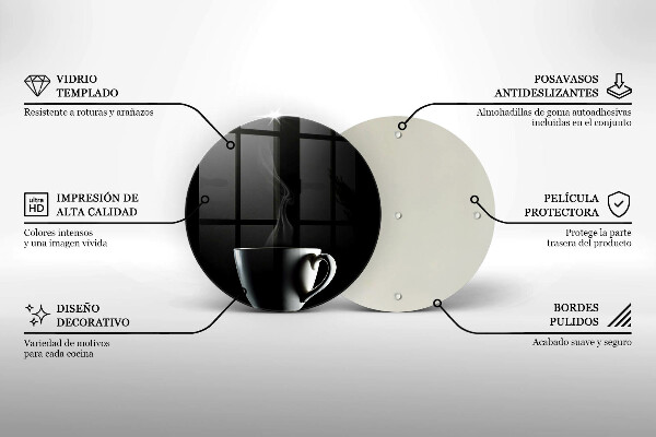 De vidrio templado Una taza de té