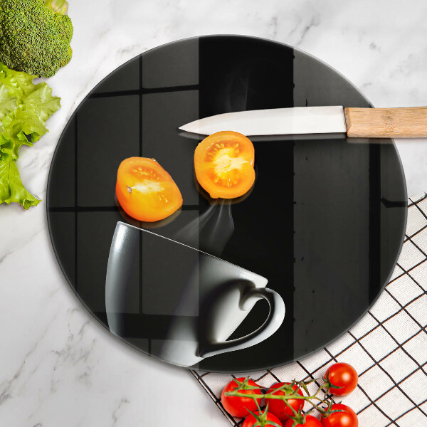 De vidrio templado Una taza de té