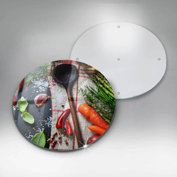 De vidrio templado Comida de cocina