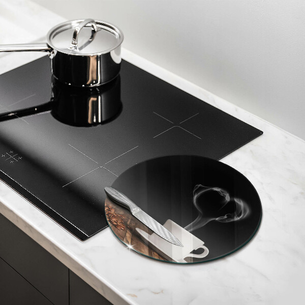 De vidrio templado Corazón de taza de café