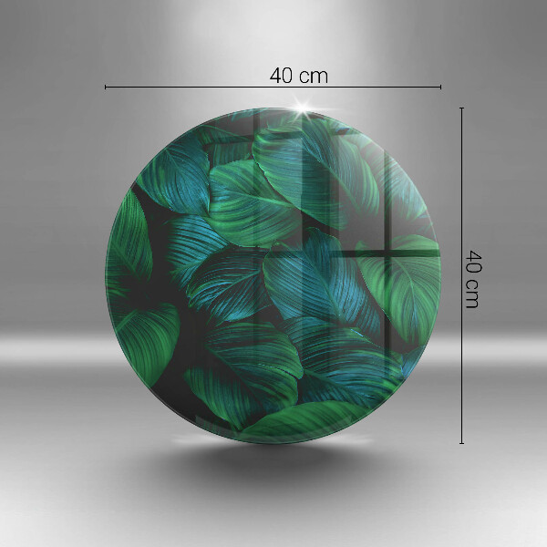 De vidrio templado Hojas de la selva