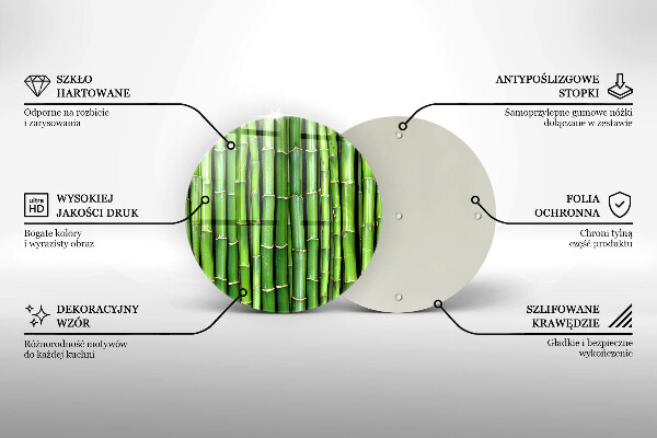 De vidrio templado Bambúes de la naturaleza