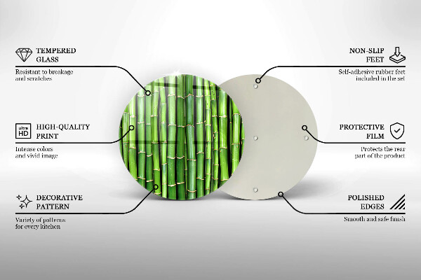 De vidrio templado Bambúes de la naturaleza
