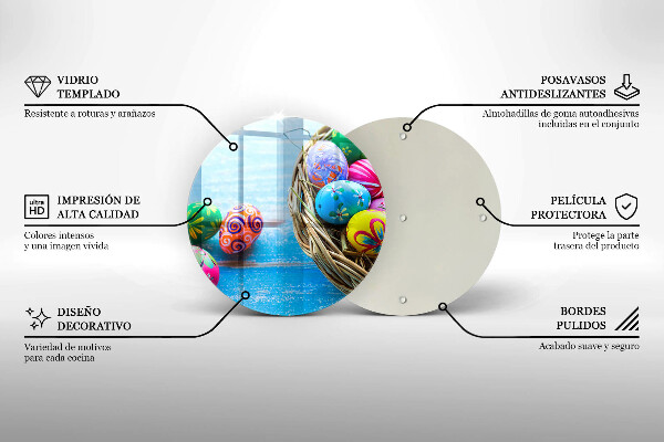 De vidrio templado Huevos de pascua huevos de pascua