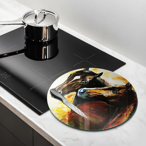 De vidrio templado Animales caballos