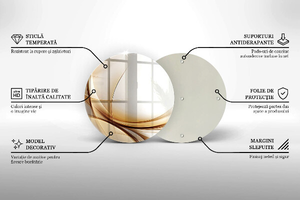 De vidrio templado Formas abstractas