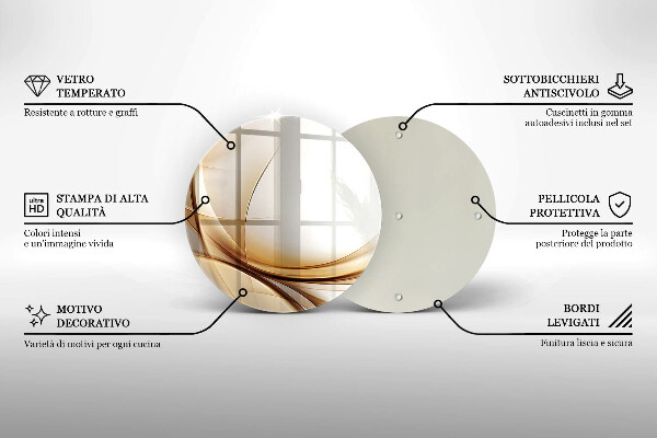 De vidrio templado Formas abstractas