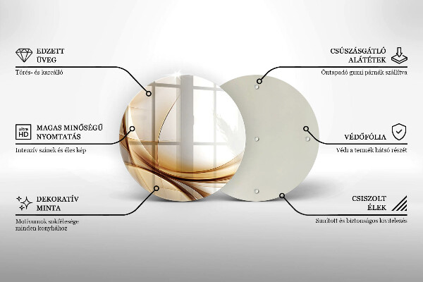 De vidrio templado Formas abstractas