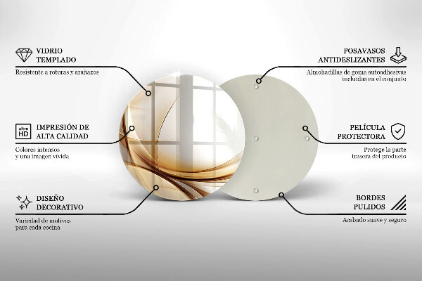 De vidrio templado Formas abstractas