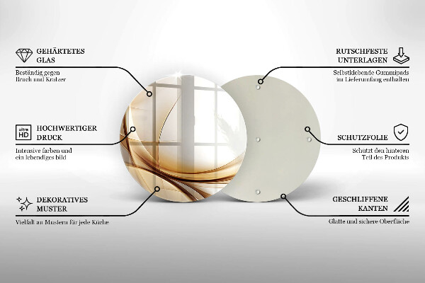 De vidrio templado Formas abstractas