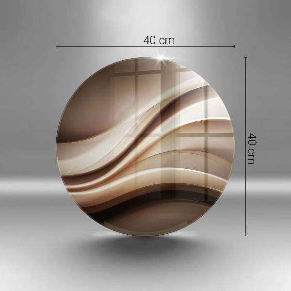 De vidrio templado Líneas suaves de abstracción