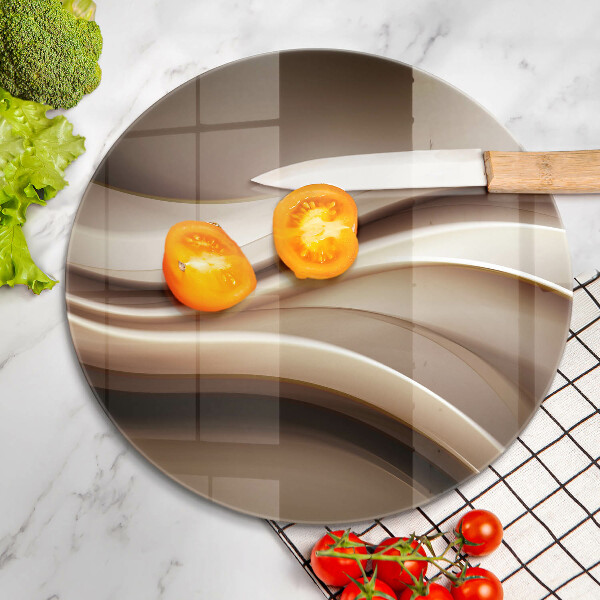 De vidrio templado Líneas suaves de abstracción