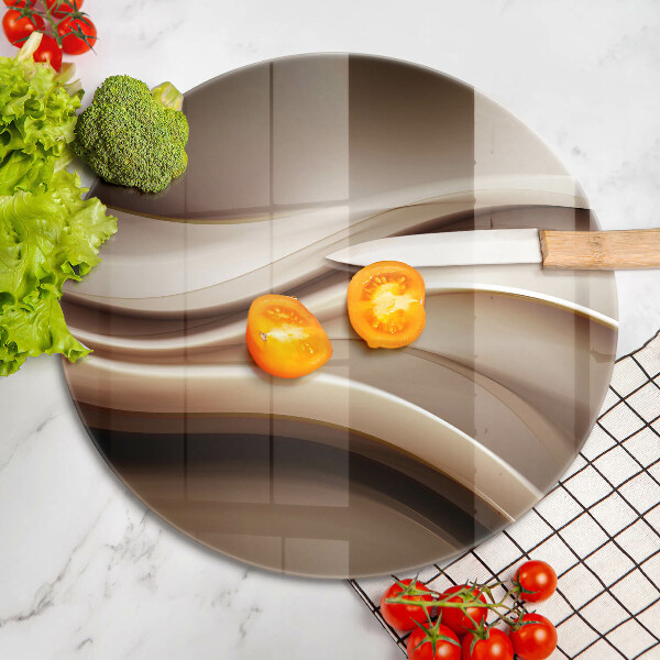 De vidrio templado Líneas suaves de abstracción